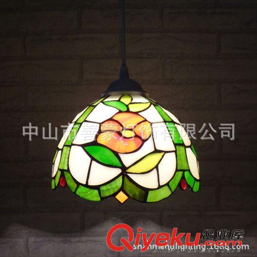 蒂凡尼吊燈 創意時尚玻璃吊燈 過道玄關 簡易小碎花吊燈原始圖片2