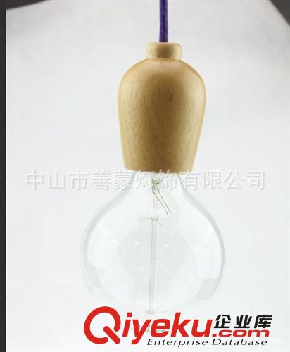 廠家批發餐廳燈時尚節能燈具木頭燈飾原始圖片2