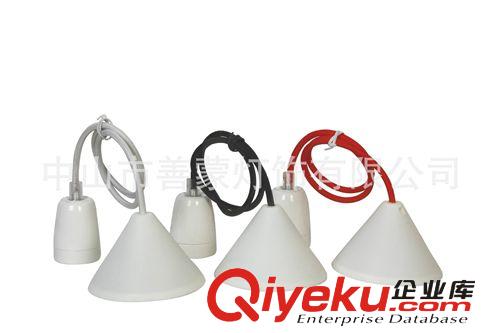 低價(jià)直銷彩色小吊燈套件/半成品/E27吊燈頭線陶瓷吊燈組件原始圖片2