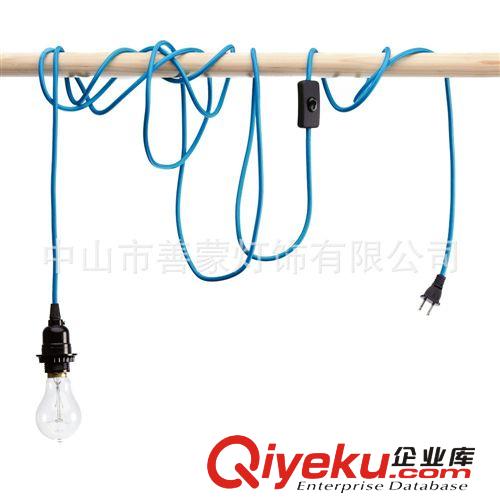 廠家直銷 電源插頭線 彩色編織電源插頭線 UL認證