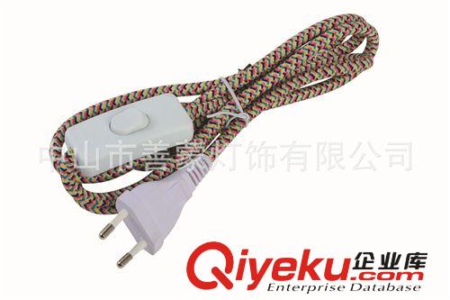 低價(jià)供應(yīng)歐規(guī)雙圓插帶303開關(guān)電源線原始圖片2