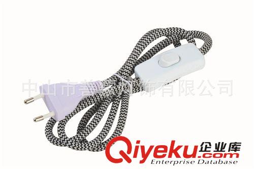 低價(jià)供應(yīng)歐規(guī)雙圓插帶303開關(guān)電源線原始圖片3