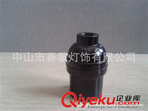 E26推式燈頭燈座，美規(guī)燈頭 推式開關(guān)燈頭 推式電木燈頭原始圖片2
