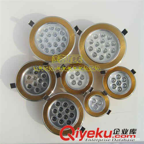 15W    ＬＥＤ金色掃紋天花燈外殼套件原始圖片3