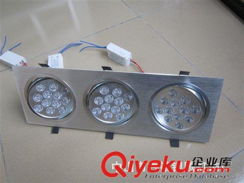 LED12w天花燈 3頭射燈 27W/36W方型天花燈9W15W18W斗膽燈原始圖片2