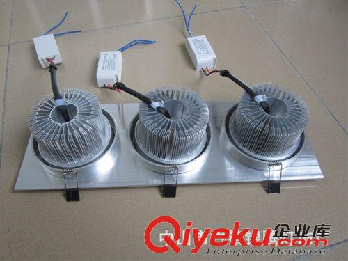 LED12w天花燈 3頭射燈 27W/36W方型天花燈9W15W18W斗膽燈原始圖片3