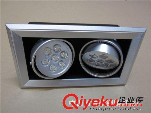 LED斗膽燈14W 格柵燈盤 斗膽燈7W 雙頭斗膽燈 斗膽燈外殼12w原始圖片3