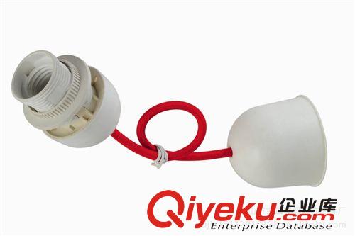 E27塑料電木燈頭，五金吸頂盤硅膠燈杯，LED球泡節能燈吊燈組件原始圖片3