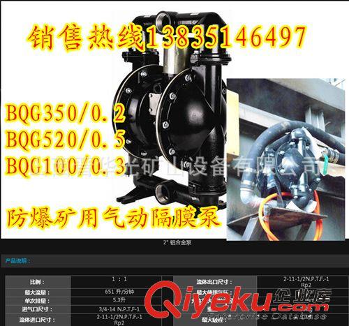 山西BQG150/0.2礦用氣動隔膜泵配件原始圖片2