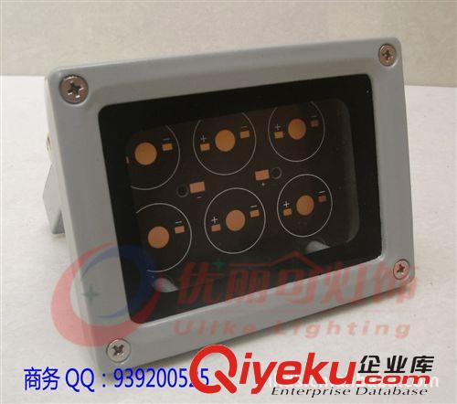 10W銀灰色燈殼6珠鋁基板 6*1W投光燈10W外殼 LED投光燈外殼原始圖片2