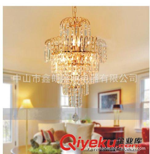 新款奢華高檔金色客廳燈臥室燈餐廳飯廳陽(yáng)臺(tái)水晶燈吸頂燈具燈飾原始圖片2