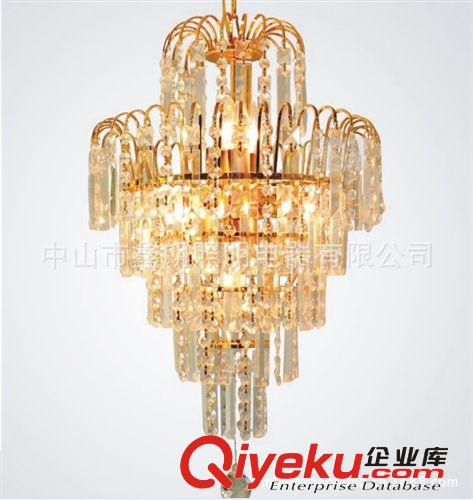 新款奢華高檔金色客廳燈臥室燈餐廳飯廳陽(yáng)臺(tái)水晶燈吸頂燈具燈飾原始圖片3