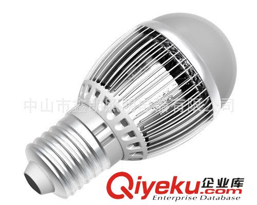 鰭片散熱大功率LED球泡3W  晶元芯片  LED球泡燈泡 E27燈頭原始圖片2