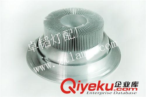 LED天花筒燈配件 LED筒燈外殼套件 8寸厚料車(chē)鋁筒燈配件原始圖片2
