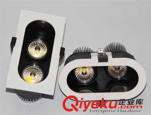 防炫光格柵COB天花燈筒燈9W-12WCOB筒燈外殼gdCOB防炫天花燈