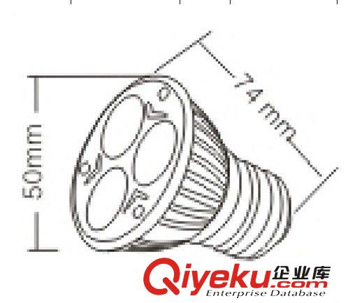 1*1W壓鑄燈杯OMC-1011（E27）,LED光源燈杯,鋁燈杯