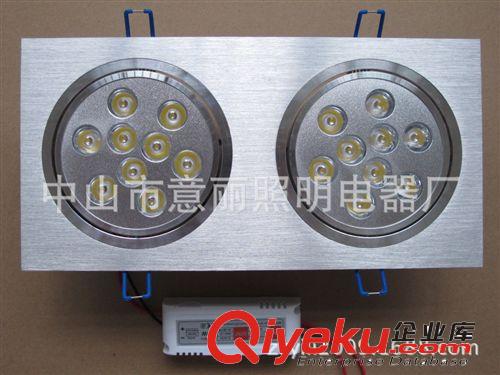 原創品牌廠家直銷雙頭led射燈9w LED客廳天花射燈LED斗膽燈格柵燈原始圖片2