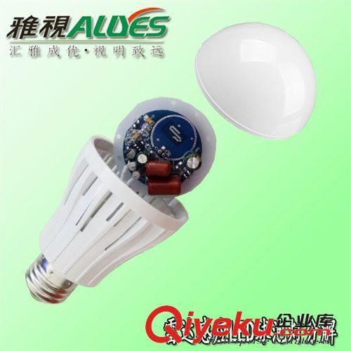 360度發光球泡燈 E27螺口4W雷達感應LED球泡燈原始圖片2