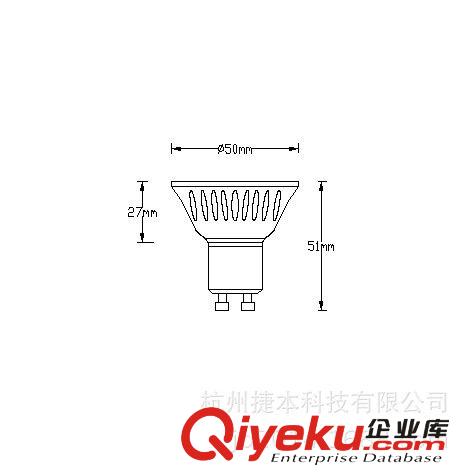 捷本照明 3WLED射燈 GU10射燈 3w壓鑄鋁射燈 3Wled聚光燈COB射燈