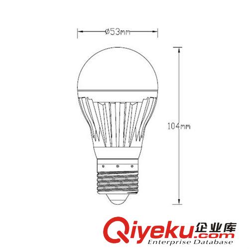 捷本照明 5W商業(yè)照明  高光效5Wled燈泡  工程燈5w 5W壓鑄燈泡