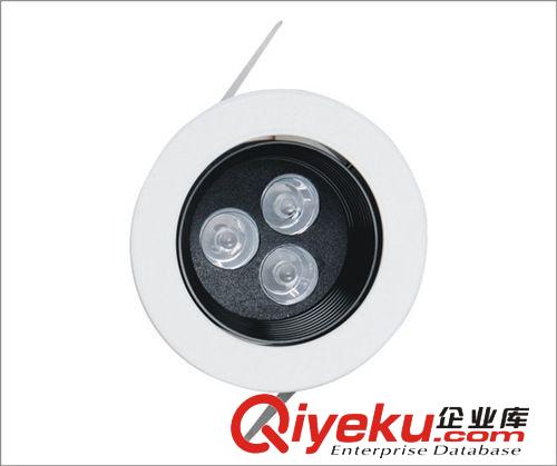 廠家直銷金邊3W天花燈套件  cob筒燈外殼燈具