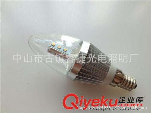 3W LED鰭片蠟燭燈 三星燈珠 led燈泡 三星led蠟燭燈 led尖泡燈