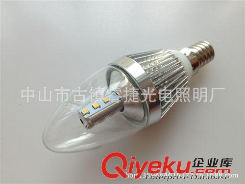 3W LED鰭片蠟燭燈 三星燈珠 led燈泡 三星led蠟燭燈 led尖泡燈