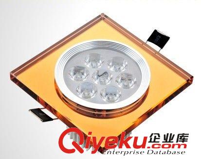 正方形7W LED水晶天花射燈過道燈電視背景筒燈節能燈具燈飾