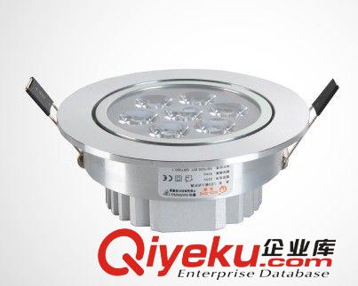 天花燈7W led筒燈射燈節能燈具柜臺背景墻珠寶燈銀色光面