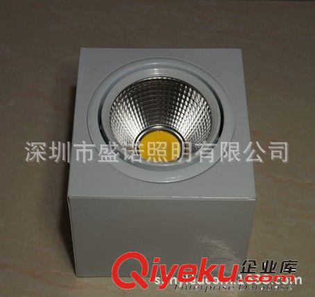 方形 LED COB 15W 明裝筒燈 格柵豆膽燈 晶元COB