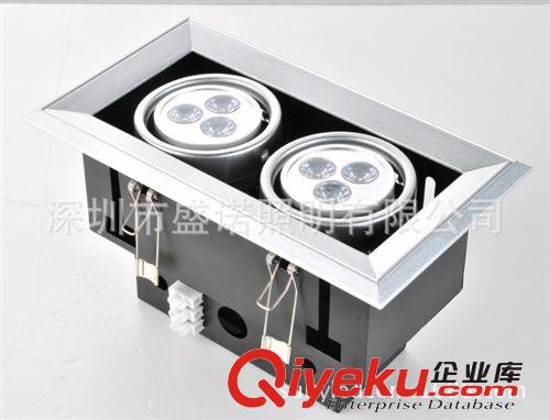 盛諾照明-沃萊WOLIKE 6W LED格柵燈單頭雙頭3頭豆膽燈3W5W7W12W