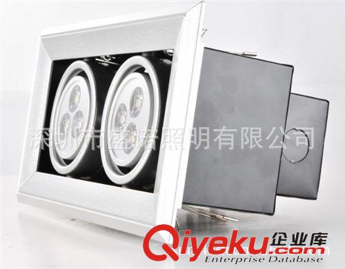 盛諾照明-沃萊WOLIKE 6W LED格柵燈單頭雙頭3頭豆膽燈3W5W7W12W原始圖片3