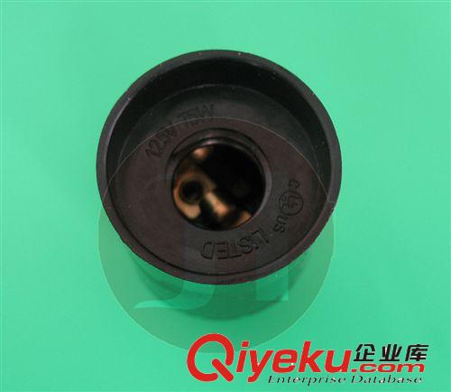 E12電木自鎖式全牙附環羅口燈頭 燈座。美規UL認證，環保ROHS