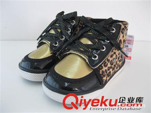 外貿日單 高幫鞋童鞋板鞋豹紋潮寶2013新秋冬款13-15CM
