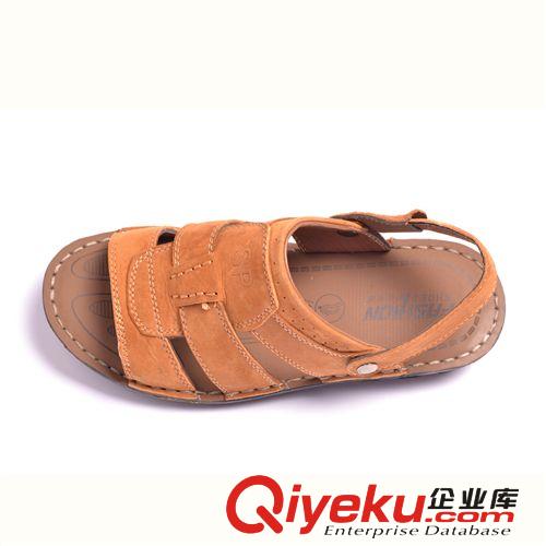 2014夏季外貿(mào)zp磨砂皮男涼鞋 縫線舒適休閑鞋子 新款廣州牛皮鞋原始圖片2