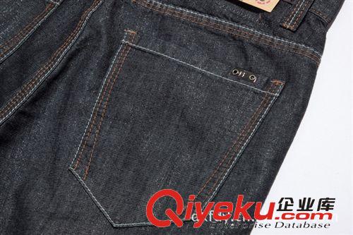 zp海瀾之家牛仔褲HJED2H019夏季薄款時(shí)尚閃銀韓版直筒牛仔褲 男原始圖片3
