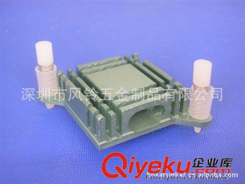 28*10*28MM 斜角 帶耳機(jī) 電路板 散熱片 雙扣 破溝 散熱器原始圖片3