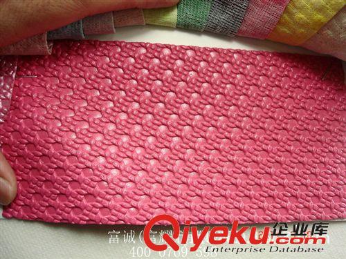 亮光熒光正斜小編織紋PU/PVC革 壓花壓紋格子紋皮革箱包革拉毛底