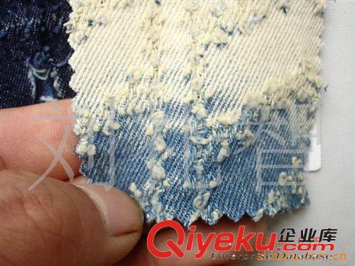 復古牛仔布燙金牛仔布燙銀雪花牛仔褲用料牛仔布圖牛仔長褲用料原始圖片2