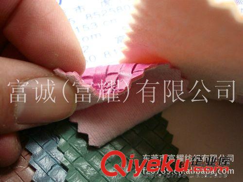 編織紋皮料起毛布底編織紋PU面料 啞面編織紋PU壓紋箱包沙發(fā)料圖原始圖片2