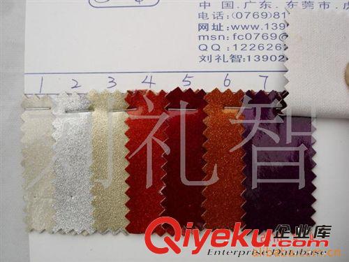 涂金涂銀PU鏡面涂金PU水晶鏡面PU里加金銀珠光粉涂銀面料PU材料圖