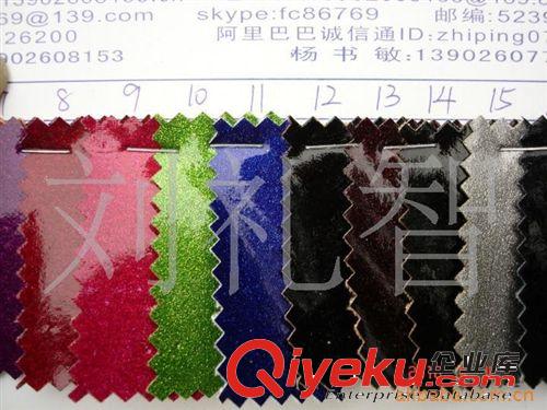 涂金涂銀PU鏡面涂金PU水晶鏡面PU里加金銀珠光粉涂銀面料PU材料圖
