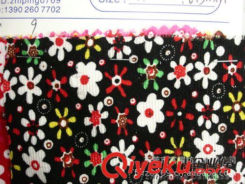 染色印花壓花燙金燈芯絨 全棉染色印花燈芯絨燈芯絨面料多款花色