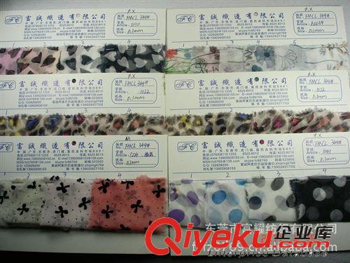 印花色丁印大小圓點仿真絲面料 彈力色丁彩色圓點仿真絲里料.圖
