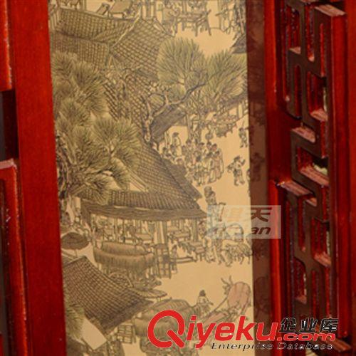 【褀天】品牌中式羊皮吊燈實木客廳大廳燈具 旋轉樓梯5頭燈飾原始圖片2