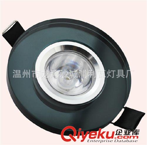 1W3W220v12v24v48v水晶燈天花燈筒燈LED射燈八角花邊棱角茶色圓形原始圖片2