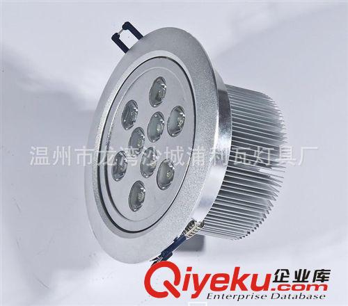 12wLED天花燈筒燈高光砂銀開孔115MM220v12v24v48射燈刀片散熱器