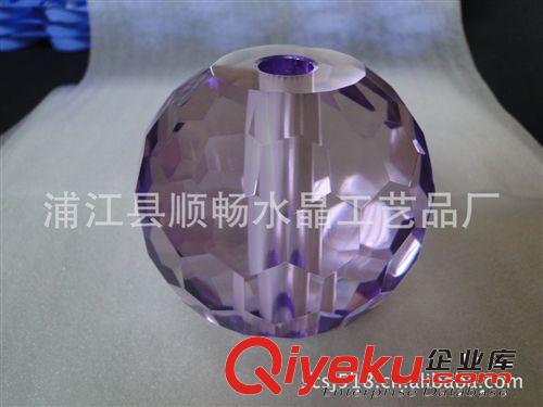 廠家供應(yīng) 人造水晶裝飾球 空心水晶球批發(fā)