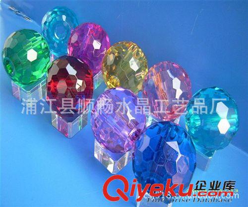 生產(chǎn)銷售   水晶刻面球 刻三角面用于裝飾裝潢原始圖片2