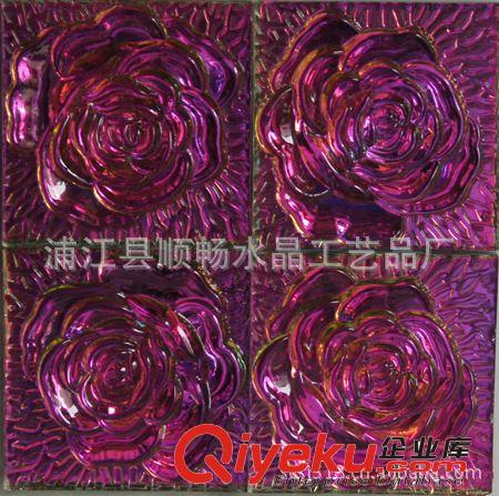 大量生產   創意水晶裝潢片  玻璃裝潢貼片